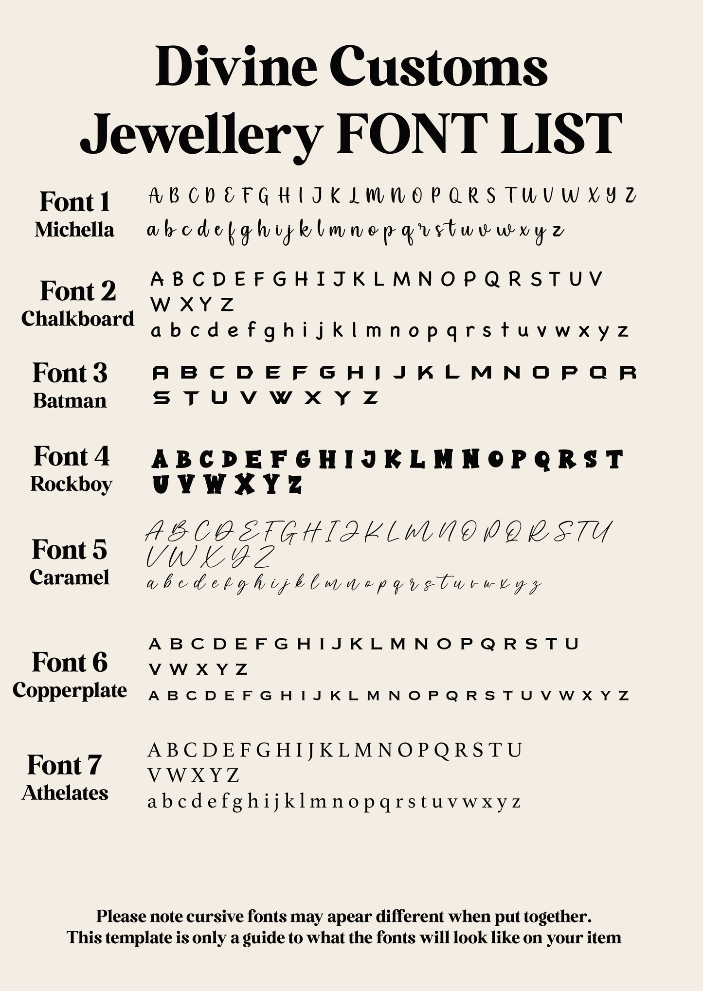 Small Personalised Necklace