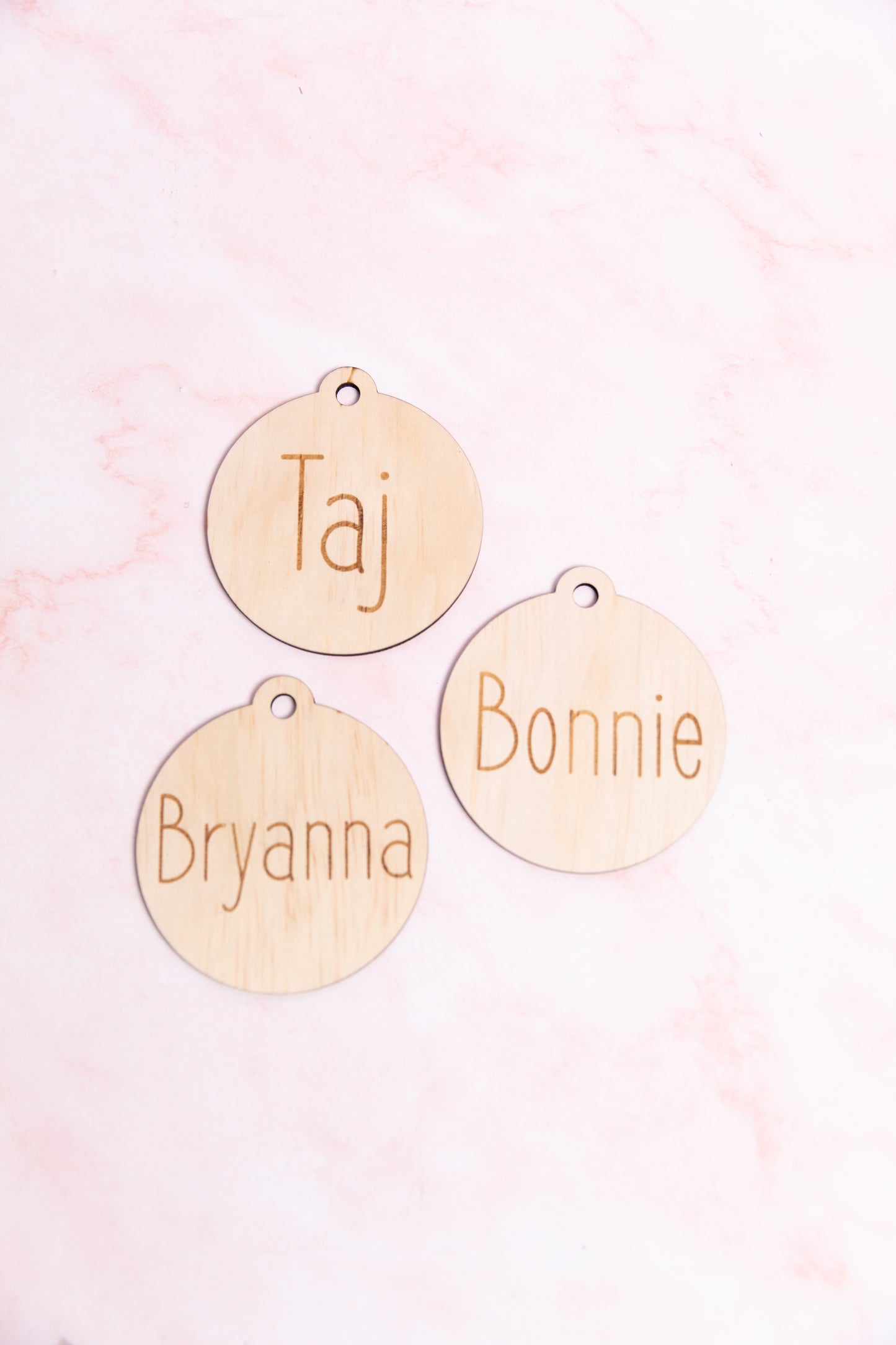 Personalised Wooden Baubles