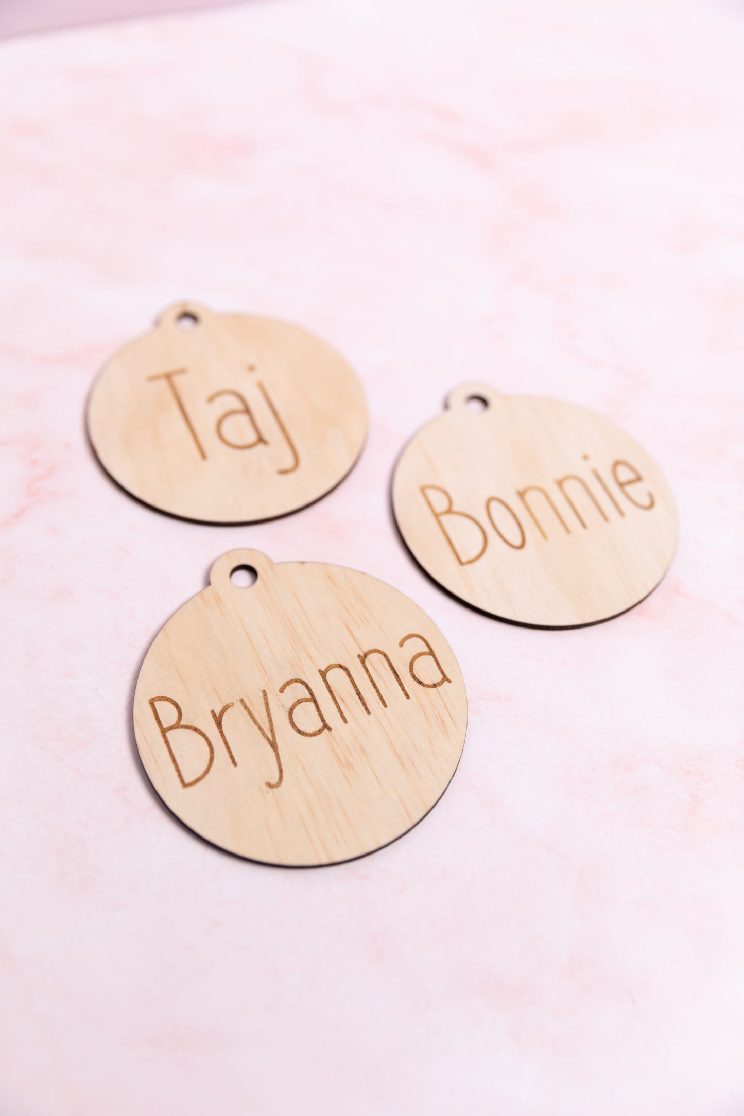 Personalised Wooden Baubles