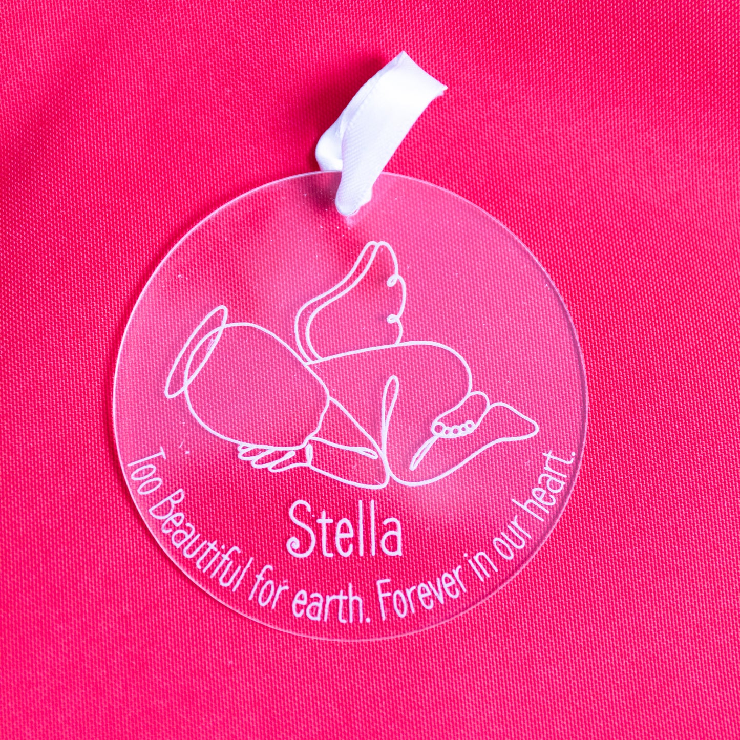 Angel Baby Acrylic Bauble