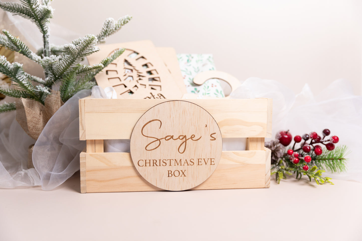 Circle Personalised Christmas Crates