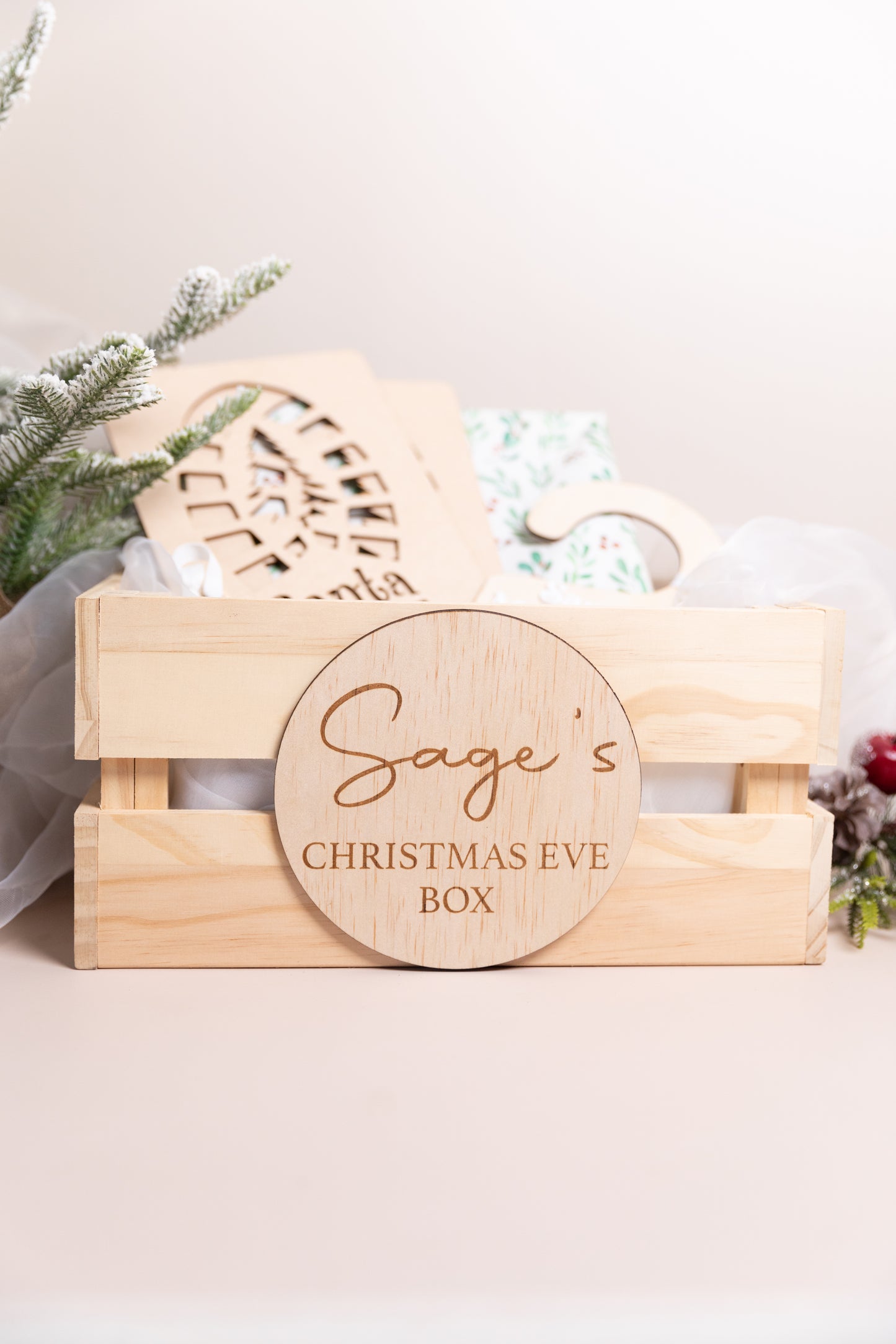 Circle Personalised Christmas Crates