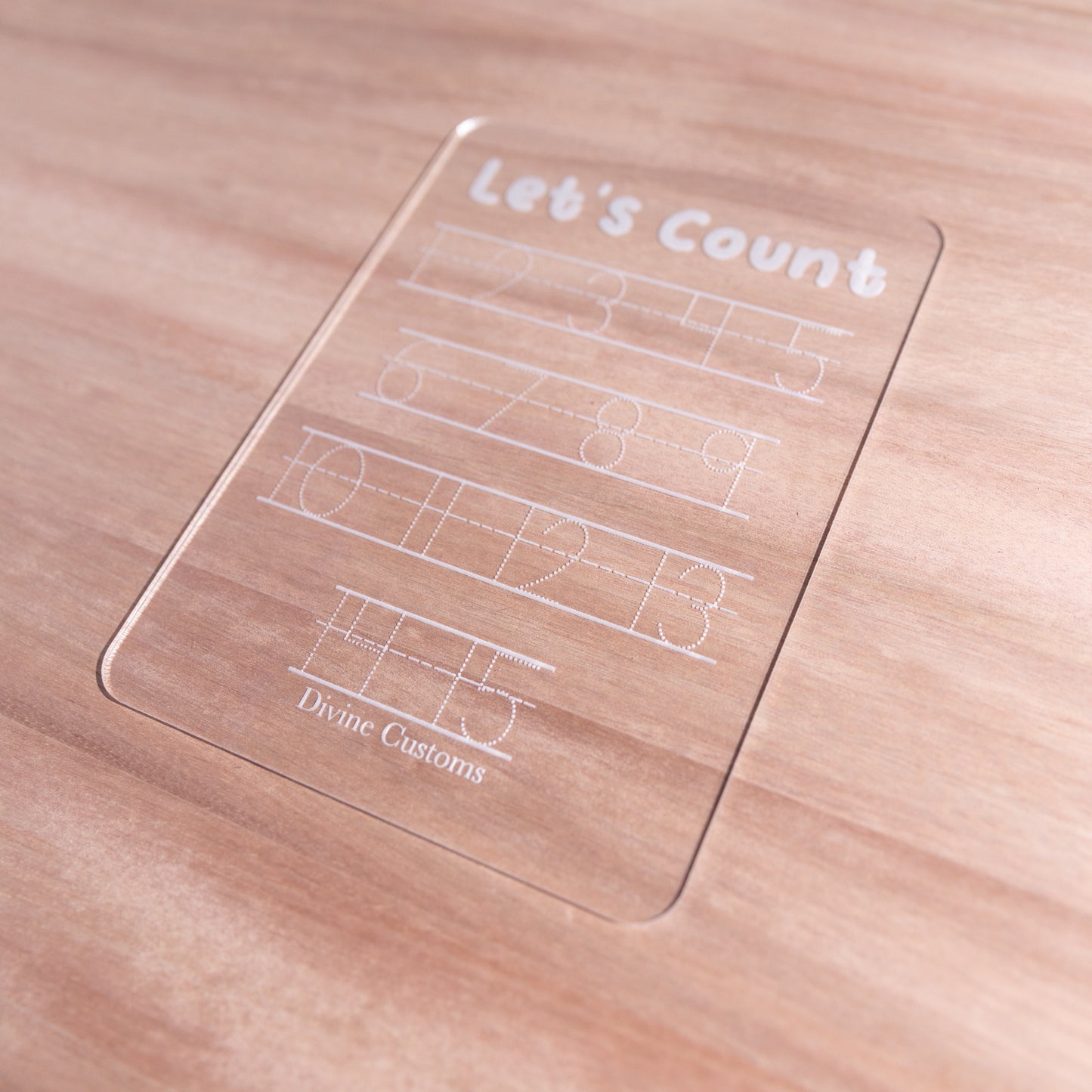 Lets Count Trace Board