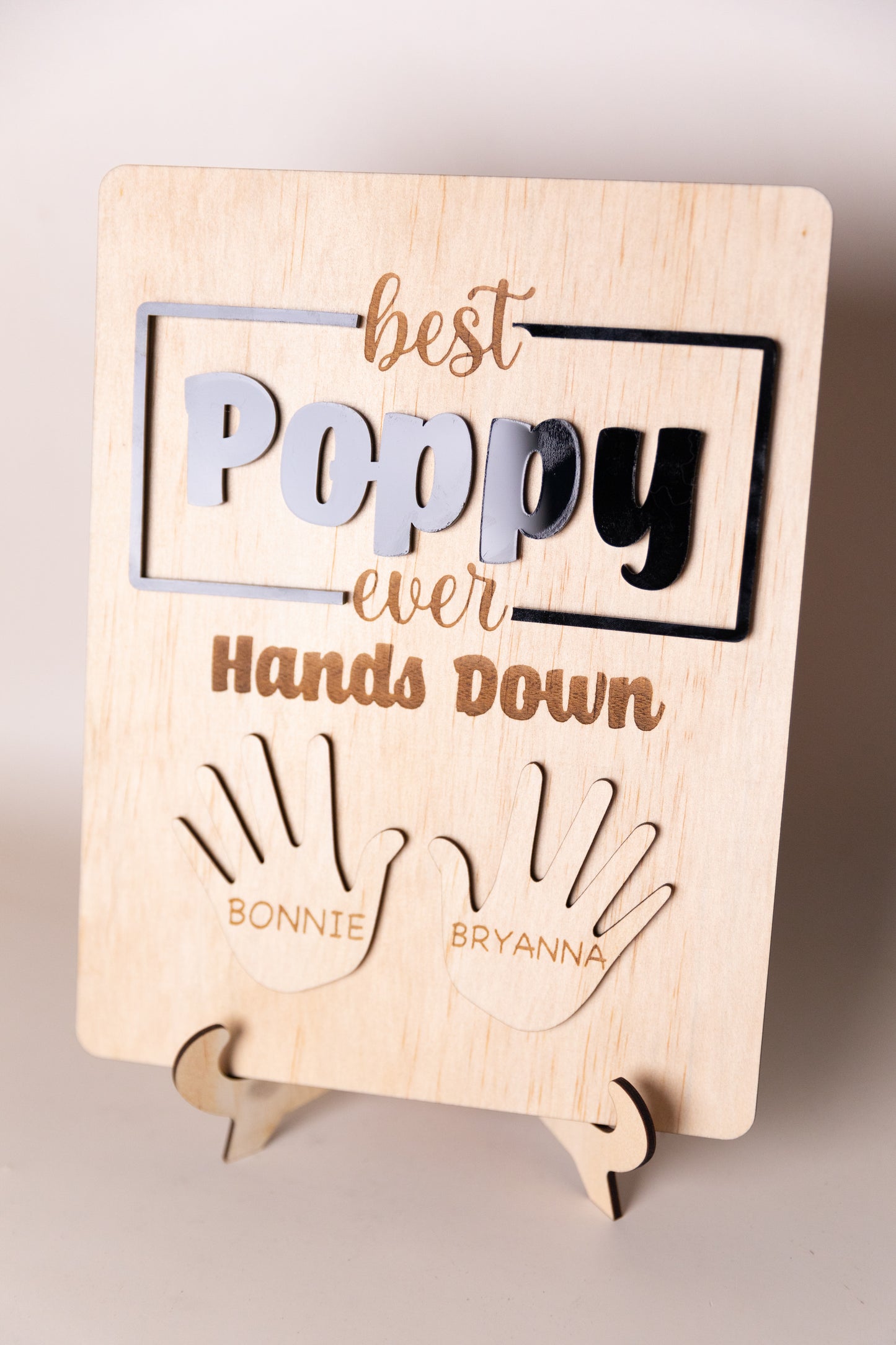 Father's Day Hands Down Sign