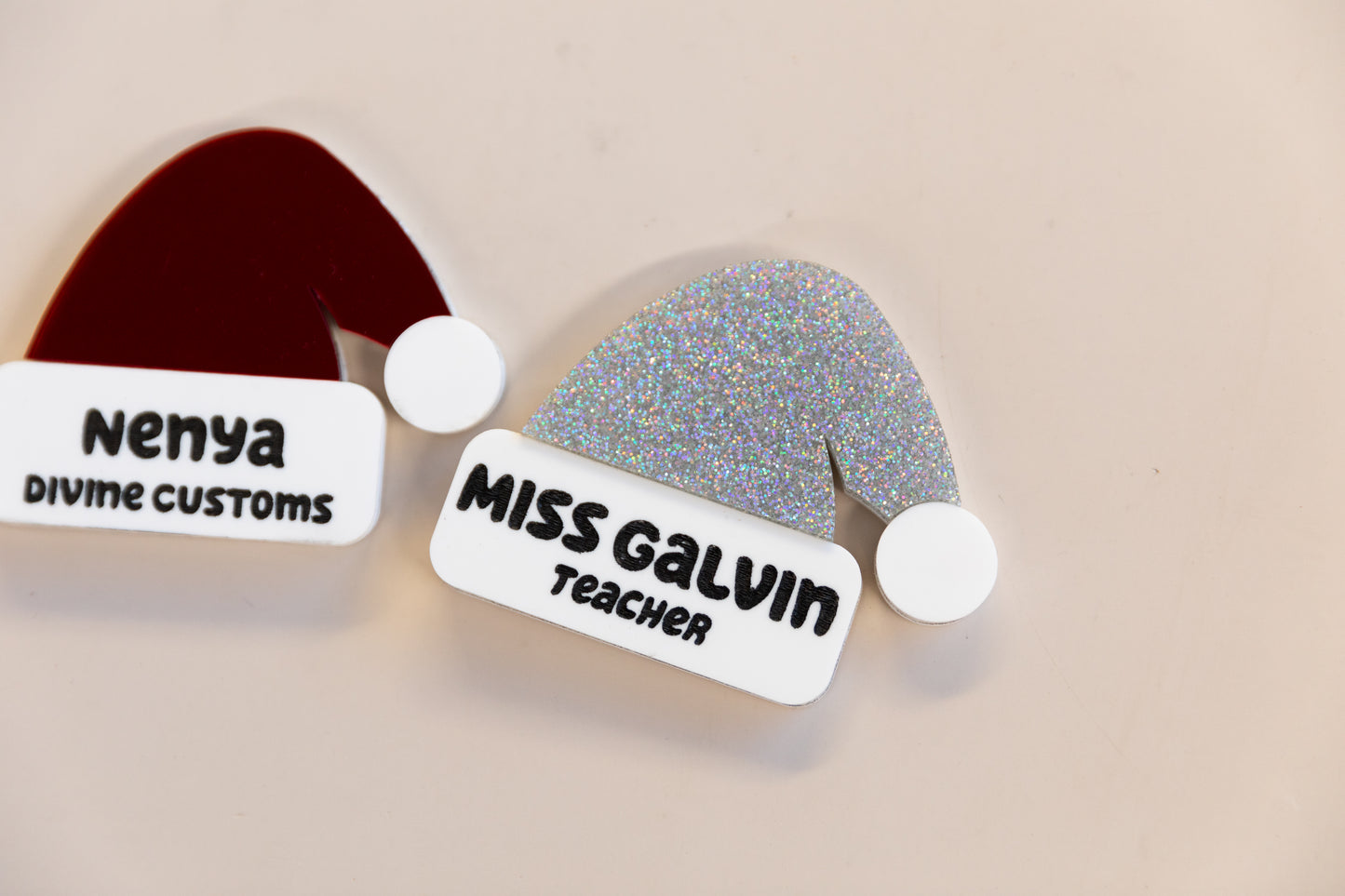 Santa Hat Badge