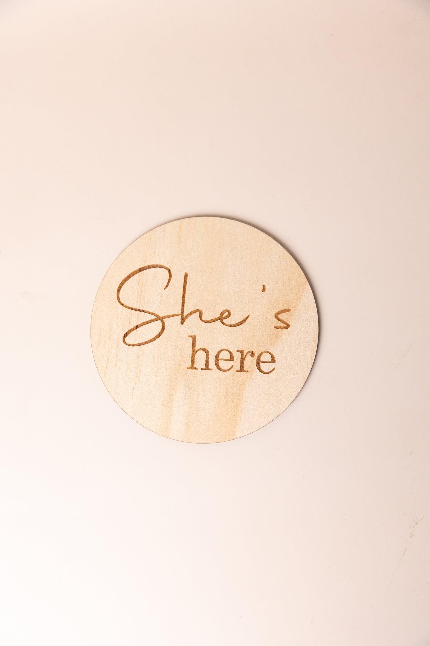 He's Here She's Here Reversible Sign