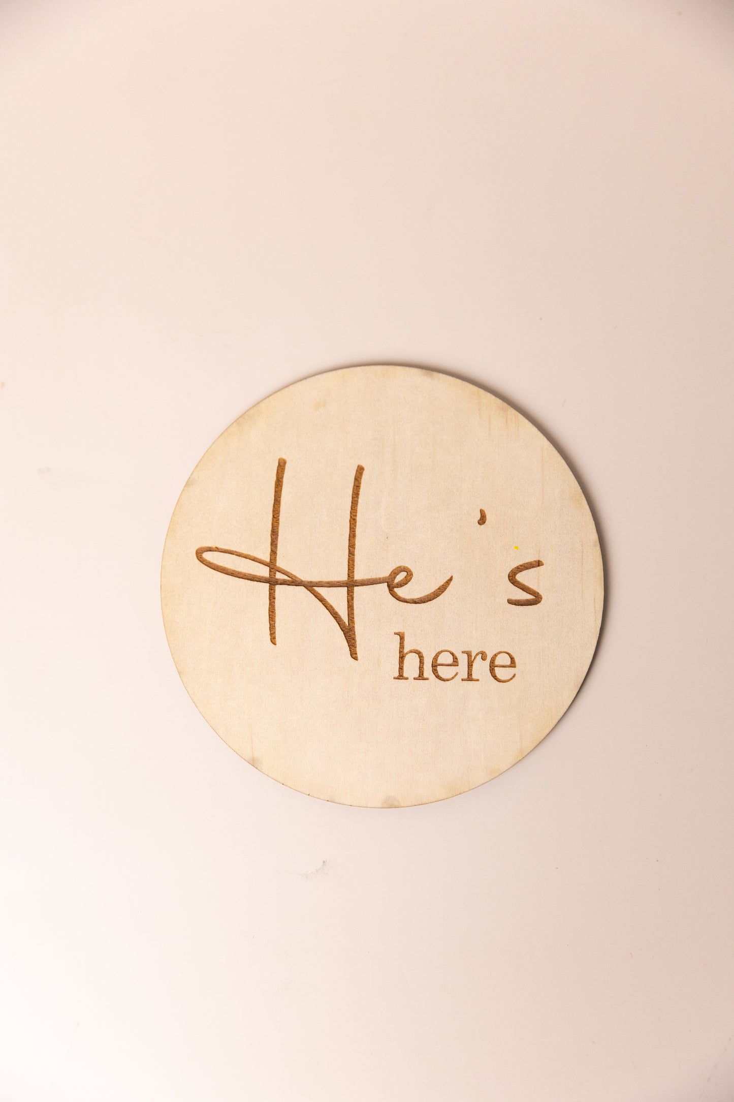 He's Here She's Here Reversible Sign