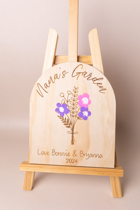 Customisable Flower Garden Plaque