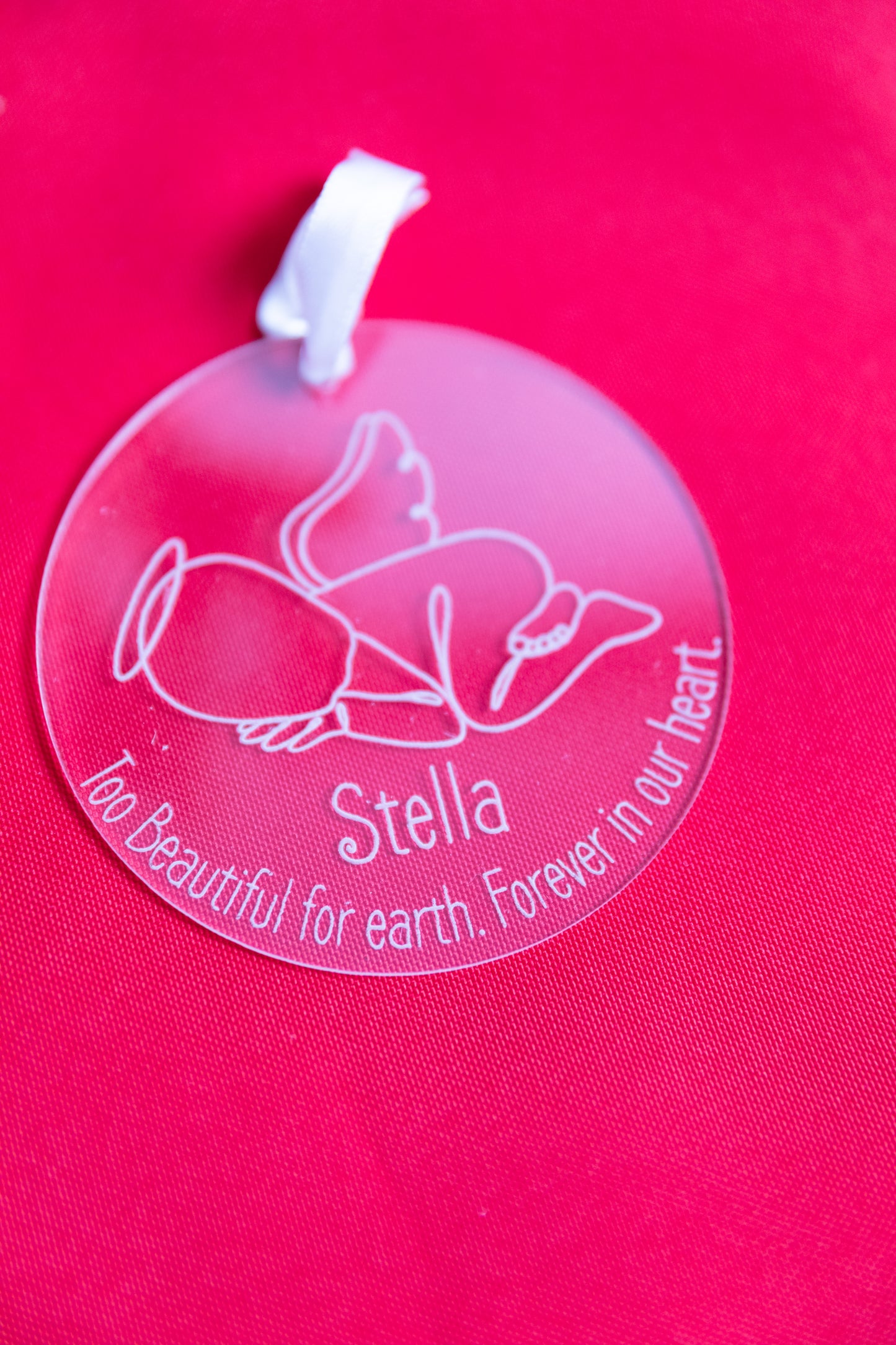 Angel Baby Acrylic Bauble