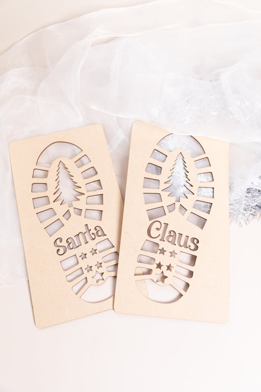 Santa Foot Stencils