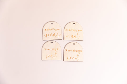 Something to Share, Read, Wear, Need & Want Arch