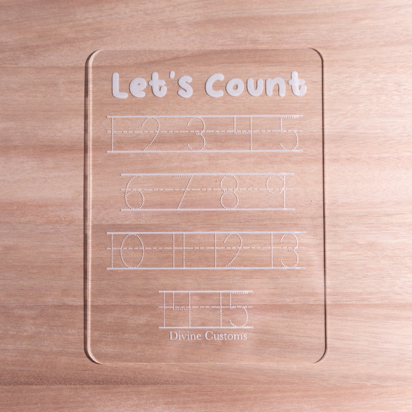 Lets Count Trace Board
