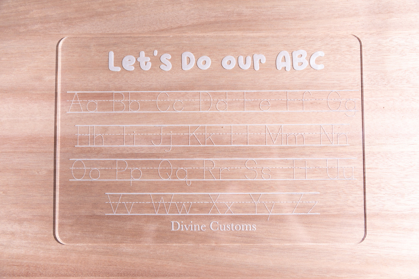 Lets Do Our ABC's