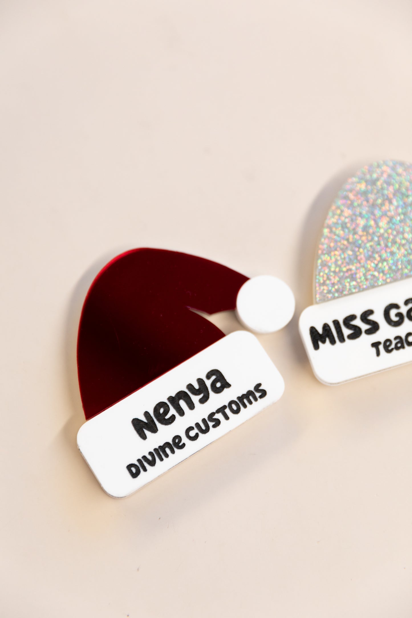 Santa Hat Badge