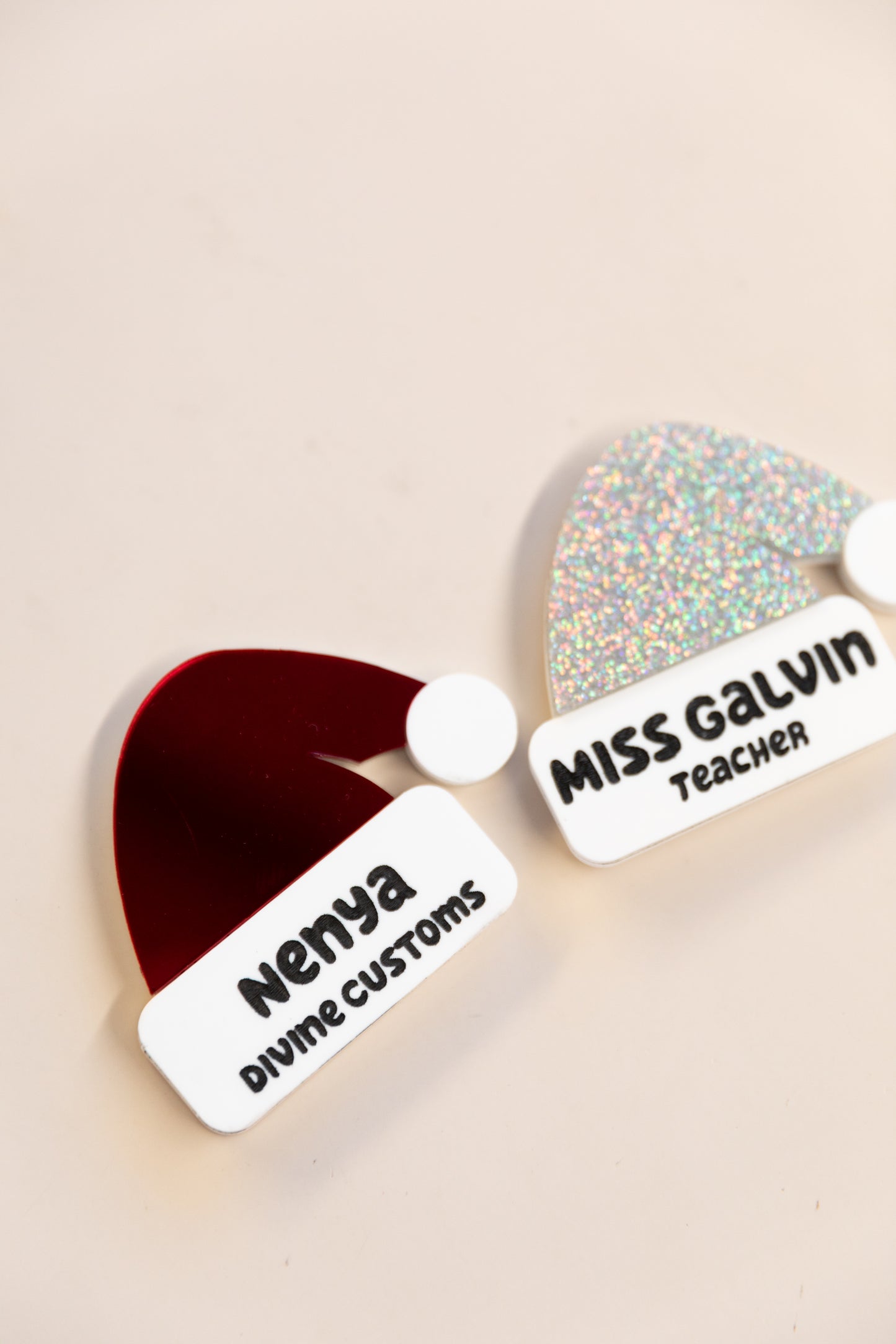 Santa Hat Badge